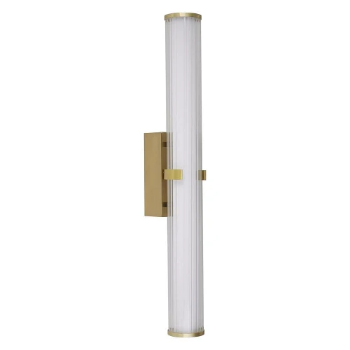 Kinkiet łazienkowy Clamp złoty LED Dim. 23W 2700K IP44 searchlight 63126-1GO | 5053423168173 noxbox lampynox www.lampynox.pl