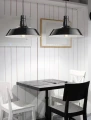 Lampa wisząca TARIBA Czarna E27 LE42183 lampynox noxbox