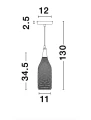 Lampa wisząca SIBATE Czarny E27 LE42170 lampynox noxbox