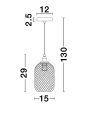 Lampa wisząca SIBATE Czarna E27  LE42169 lampynox noxbox
