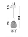 Lampa wisząca SIBATE Czarna E27 LE42168 lampynox noxbox