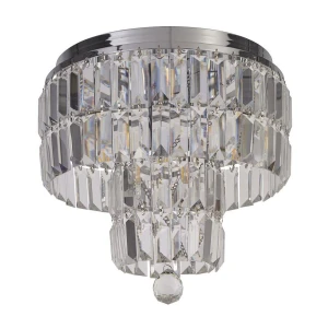 Crystal chrom | przeźroczysty Ø 34cm 4xE14 IP44 Łazienkowa lampa sufitowa z kryształami