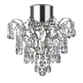 Łazienkowa lampa sufitowa z kryształkami Belle chrom | przeźroczysty Ø 36cm GU10 50W 3000K IP44 searchlight 7901-1CC-LED | 5053423076959 noxbox lampynox www.lampynox.pl