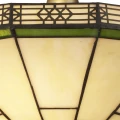 Lampa sufitowa New York mosiądz | witraż Ø 41cm 2xE14 searchlight 4417-17 | 5013874251879 noxbox lampynox www.lampynox.pl