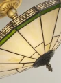 Lampa sufitowa New York mosiądz | witraż Ø 41cm 2xE14 searchlight 4417-17 | 5013874251879 noxbox lampynox www.lampynox.pl