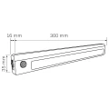 Lampka szafkowa z czujnikiem stała LED PIR S1 na baterie goldlux 322050 | 5901508322050 noxbox lampynox www.lampynox.pl