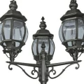 Lampa ogrodowa stojąca potrójna Bel Aire czarny wys. 2,20m. 3xE27 IP44 searchlight 7173-3 | 5013874219497 noxbox lampynox www.lampynox.pl