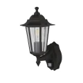 Kinkiet zewnętrzny z czujnikiem zmierzchu i ruchu Alex czarny PIR E27 IP44 searchlight 68001BK noxbox lampynox www.lampynox.pl