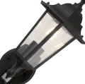 Kinkiet zewnętrzny z czujnikiem zmierzchu i ruchu Alex czarny PIR E27 IP44 searchlight 68001BK noxbox lampynox www.lampynox.pl