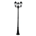 Lampa ogrodowa stojąca potrójna Alex czarny wys. 2,27m. 3xE27 IP44 searchlight 82540BK | 5013874395177 noxbox lampynox www.lampynox.pl