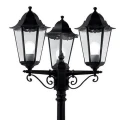 Lampa ogrodowa stojąca potrójna Alex czarny wys. 2,27m. 3xE27 IP44 searchlight 82540BK | 5013874395177 noxbox lampynox www.lampynox.pl