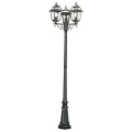 Lampa ogrodowa stojąca potrójna New Orleans złoty patyna wys. 2,27m. 3xE27 IP44 searchlight 1528-3 | 5013874309921 noxbox lampynox www.lampynox.pl