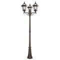 Lampa ogrodowa stojąca potrójna Capri brąz rustykalny wys. 2,35m. 3xE27 IP23 searchlight 1569-3 | 5013874335807 noxbox lampynox www.lampynox.pl