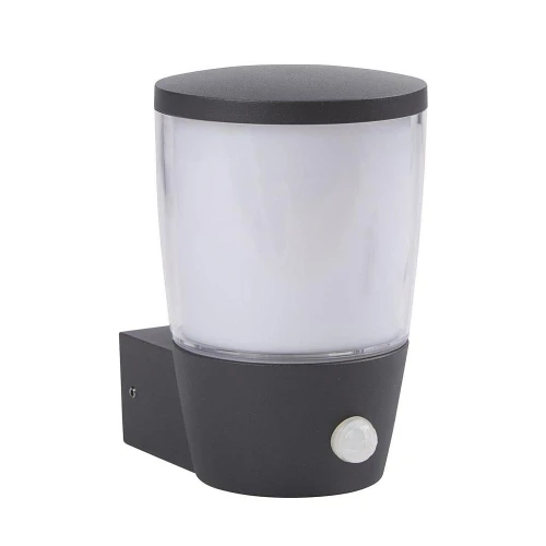 Kinkiet zewnętrzny z czujnikiem ruchu i zmierzchu Tucson antracyt PIR E27 IP44 searchlight 0587GY | 5053423091846 noxbox lampynox www.lampynox.pl