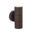 Kinkiet zewnętrzny góra-dół Metro brąz rustykalny 2xGU10 IP44 searchlight 5008-2RUS-LED noxbox lampynox www.lampynox.pl