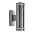Kinkiet zewnętrzny góra-dół Metro stalowy 2xGU10 IP44 searchlight 2018-2-LED | 5053423076614 noxbox lampynox www.lampynox.pl