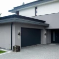 Kinkiet zewnętrzny góra-dół Rochester czarny czujnik zmierzchu 2xGU10 IP44 searchlight 19082BK | 5053423175201 noxbox lampynox www.lampynox.pl