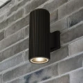 Kinkiet zewnętrzny góra-dół Hamburg czarny 2xE27 IP54 searchlight 6872BK | 5053423174082 noxbox lampynox www.lampynox.pl
