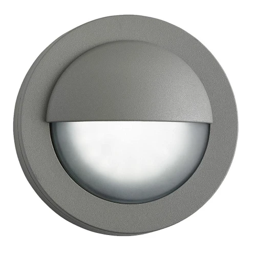 Lampa zewnętrzna elewacyjno schodowa Bangor szary Ø 14cm. LED 3W 4000K IP44 searchlight 1402GY | 5053423051482 noxbox lampynox www.lampynox.pl