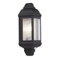 Kinkiet zewnętrzny z czujnikiem ruchu i zmierzchu Maine czarny PIR E27 IP44 searchlight 280BK-PIR | 5053423128115 noxbox lampynox www.lampynox.pl
