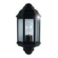 Kinkiet zewnętrzny z czujnikiem ruchu i zmierzchu Maine czarny PIR E27 IP44 searchlight 280BK-PIR | 5053423128115 noxbox lampynox www.lampynox.pl