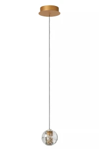 DILENKO matowe złoto | mosiądz Ø 14cm. LED 4,2W 2700K Lampa wisząca