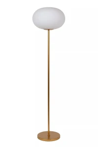 ELYSEE matowe złoto | mosiądz Ø 38cm. E27 Lampa podłogowa stojąca