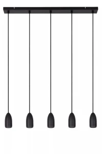 EVORA czarny 5xGU10 lampa wisząca