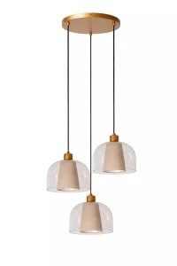 GUNHILD przeźroczysty | kremowy 3xE27 Lampa wisząca