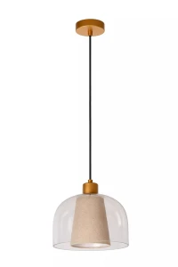 GUNHILD przeźroczysty | kremowy Ø 24cm. E27 Lampa wisząca