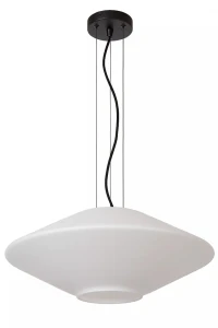 TREVOR biały opal Ø 50cm. E27 Lampa wisząca