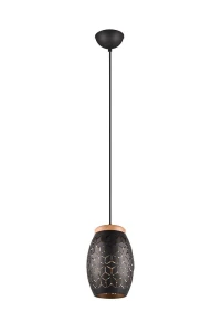 Bidar czarny | złoty E27 Lampa wisząca