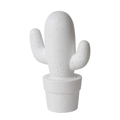 Lampka dekoracyjna stołowa LED CACTUS Biały LUCIDE 135130131  5411212133502 lampynox noxbox www.lampynox.pl 1.jpg
