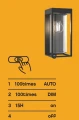 Kinkiet zewnętrzny zasilanie solarne FLAIR czarny mat E27 2700K czujnik PIR IP44 Lutec 6988804012 | 6939412013886 noxbox lampynox www.lampynox.pl