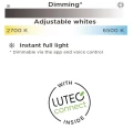 Kinkiet zewnętrzny solarny FADI sterowany aplikacją, LED 5W czujnik PIR IP44 2700-6500K Lutec 6939501330 | 6939412013657 noxbox lampynox www.lampynox.pl
