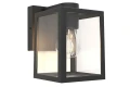 Kinkiet zewnętrzny SHIVA czarny mat E27 IP44 Lutec 5206501012 | 6939412013855 noxbox lampynox www.lampynox.pl