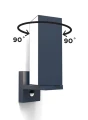Kinkiet zewnętrzny CUBA - CZUJNIK PIR LED 10W 3000K IP54 Lutec 5193811118 | 6939412011998 lampynox noxbox www.lampynox.pl