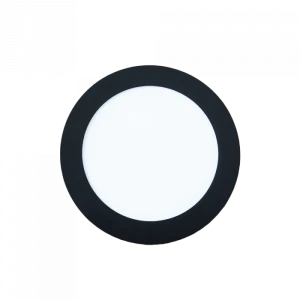 LED czarny 12W 4000K 800lm Oprawa sufitowa podtynkowa okrągła