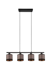 Davos czarny mat 4xE14 Lampa wisząca