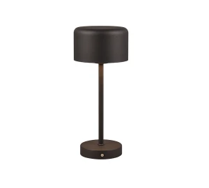 Jeff czarny mat akumulator LED 3 step dim. 1,5W 3000K Lampka stołowa ściemnialna