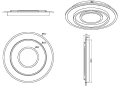 Plafon Jora biały Ø 60cm LED dim. 55W 2700-6000K pilot rl R64303931 | 4017807574845 noxbox lampynox www.lampynox.pl
