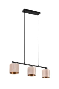 Julieta beżowy | czarny 3xE14 Lampa wisząca