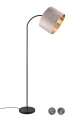 Lampa podłogowa stojąca Julieta beżowy | czarny E27 trio 419090144 | 4017807574159 noxbox lampynox www.lampynox.pl