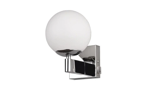 Kinkiet łazienkowy z włącznikiem Kula chrom E14 IP44 trio 284270106 | 4017807585278 noxbox lampynox www.lampynox.pl