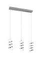 Lampa wisząca Laola chrom LED 3 step dim. 3x8W 4000K rl R34183106 | 4017807588422 noxbox lampynox www.lampynox.pl