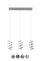 Lampa wisząca Laola chrom LED 3 step dim. 3x8W 4000K rl R34183106 | 4017807588422 noxbox lampynox www.lampynox.pl