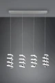 Lampa wisząca Laola chrom LED 3 step dim. 4x8W 4000K rl R34184106 | 4017807574043 noxbox lampynox www.lampynox.pl
