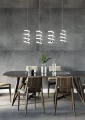 Lampa wisząca Laola chrom LED 3 step dim. 4x8W 4000K rl R34184106 | 4017807574043 noxbox lampynox www.lampynox.pl