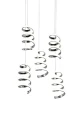 Lampa wisząca Laola chrom LED 3 step dim. 5x8W 4000K rl R34185306 | 4017807574029 noxbox lampynox www.lampynox.pl