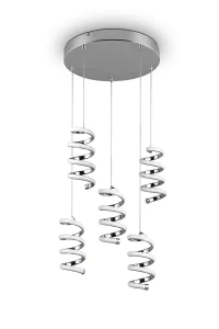 Laola chrom LED 3 step dim. 5x8W 4000K Lampa wisząca